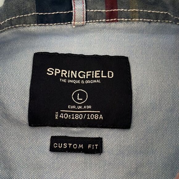 Men’s LS button up custom fit casual shirt - Picture 7 of 7